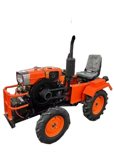 15 CP mini tractor cu motociclete și plug